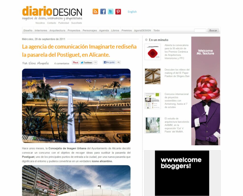 Diseño Pasarela el Postiguet - Diario Design